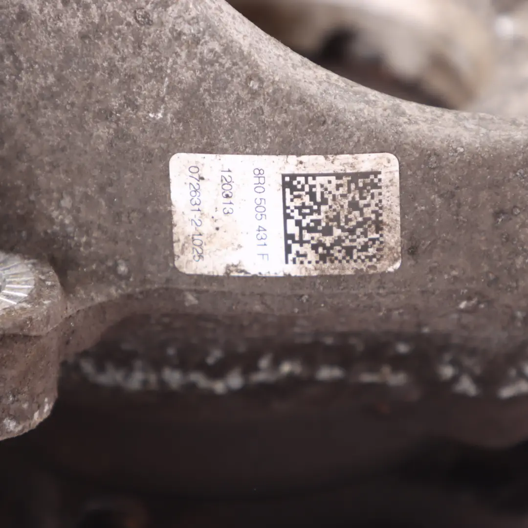 Zwrotnica Piasta Koła Lewy Tył Tylne do Audi Q5 8R A7 4G o numerze 8R0505431F Audi Q5 8R A7 4G Zwrotnica Piasta Koła Lewy Tył Tylne - SKU 8R0505431F-1 - Numer Części 8R0505431F