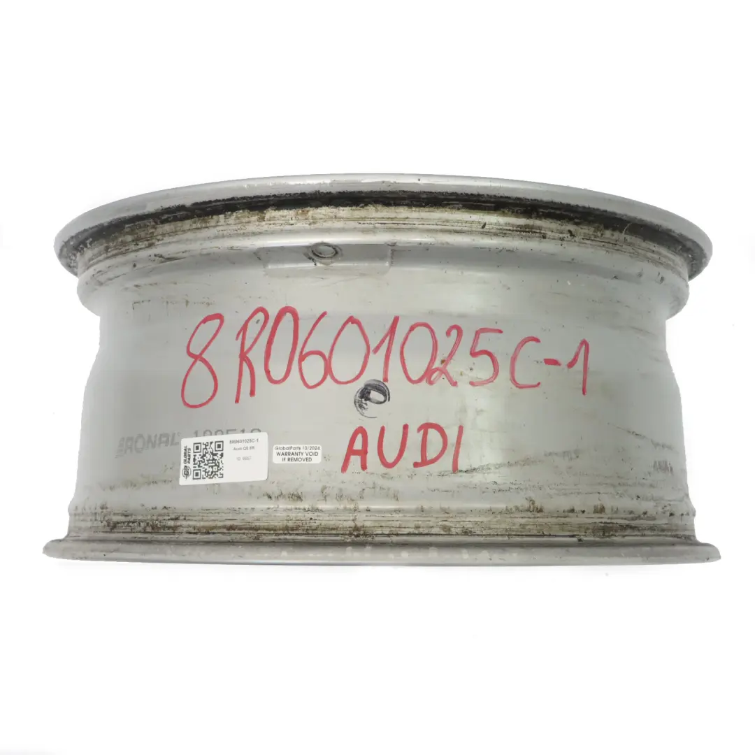 Silberne Leichtmetallfelge 18" 8J ET:39 Doppelspeiche für Audi Q5 8R mit Teilenummer 8R0601025C Audi Q5 8R Silberne Leichtmetallfelge 18" 8J ET:39 Doppelspeiche - SKU 8R0601025C-1 - Teilenummer 8R0601025C