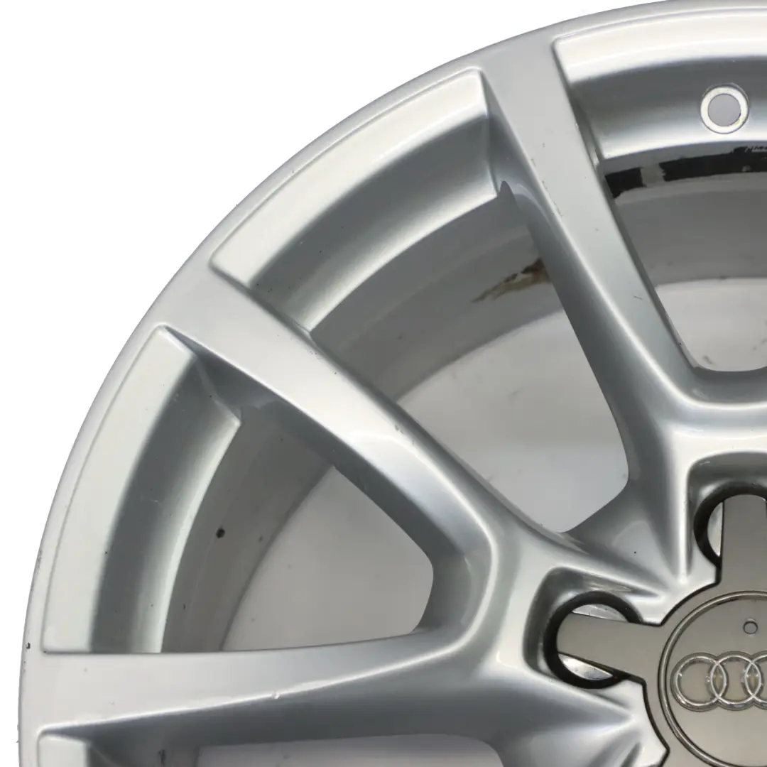 Audi Q5 8R Silberne Leichtmetallfelge 18" 8J ET:39 Doppelspeiche - SKU 8R0601025C-1 - Teilenummer 8R0601025C