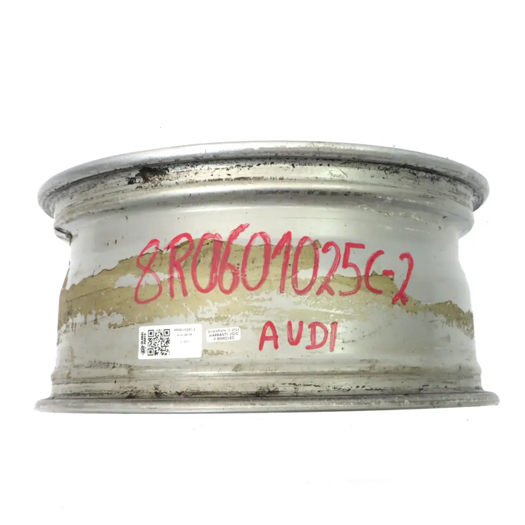 Audi Q5 8R Jante argentée en alliage 18" 8J ET:39 Double rayon - SKU 8R0601025C-2 - Numéro de pièce 8R0601025C