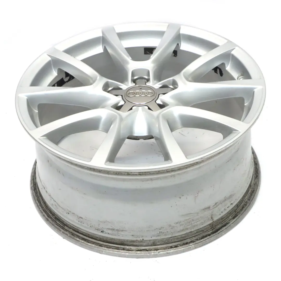 Audi Q5 8R Silver Wheel Alloy Rim 18" 8J ET:39 Double Spoke - SKU 8R0601025C-3 - Part number 8R0601025C