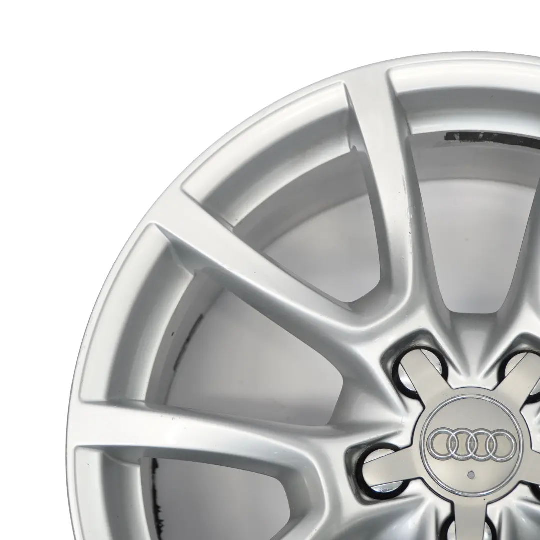 Alloy Rim 18" 8J ET:39 Double Spoke to Audi Q5 8R Silver Wheel with Part number 8R0601025C Audi Q5 8R Silver Wheel Alloy Rim 18" 8J ET:39 Double Spoke - SKU 8R0601025C-4 - Part number 8R0601025C