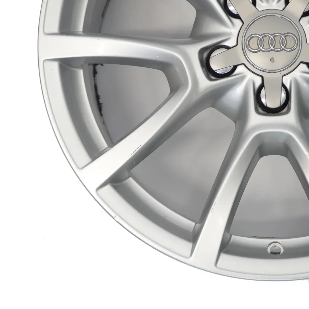 Audi Q5 8R Silver Wheel Alloy Rim 18" 8J ET:39 Double Spoke - SKU 8R0601025C-4 - Part number 8R0601025C