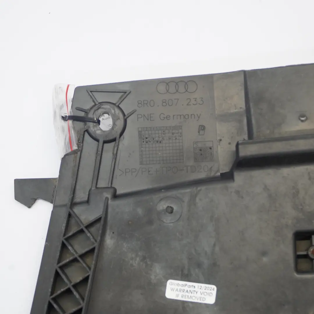 Frontstoßstange Unterbodenschutzplatte Abdeckung für Audi Q5 8R mit Teilenummer 8R0807233 Audi Q5 8R Frontstoßstange Unterbodenschutzplatte Abdeckung - SKU 8R0807233 - Teilenummer 8R0807233