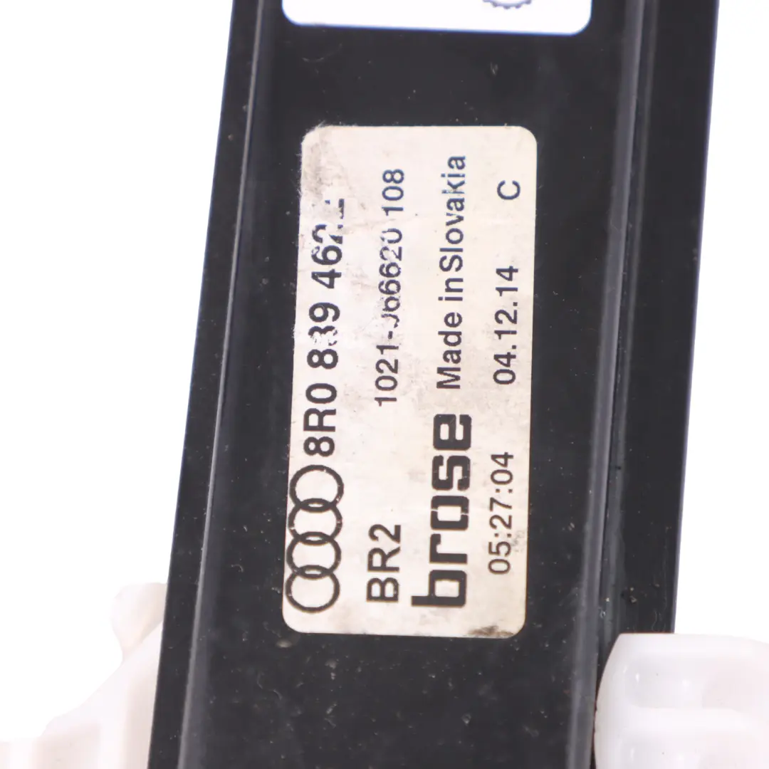 Audi Q5 8R Türfensterheber Regulator Mechanismus Hinten Rechts - SKU 8R0839462D - Teilenummer 8R0839462D