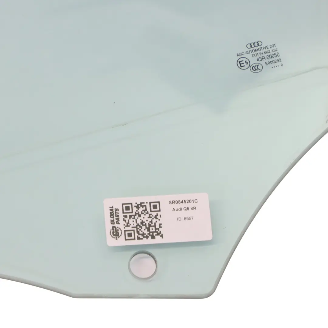 Glace de porte avant gauche AS2 Vitrage vert pour Audi Q5 8R à propos du numéro de pièce 8R0845201C Audi Q5 8R Glace de porte avant gauche AS2 Vitrage vert - SKU 8R0845201C - Numéro de pièce 8R0845201C