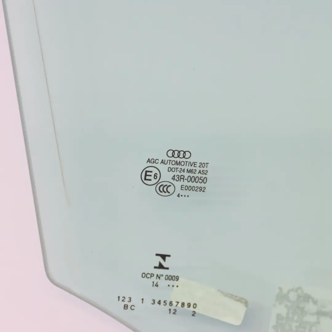 Vitre latérale de porte avant droite AS2 pour Audi Q5 8R à propos du numéro de pièce 8R0845202D Audi Q5 8R Vitre latérale de porte avant droite AS2 - SKU 8R0845202D - Numéro de pièce 8R0845202D