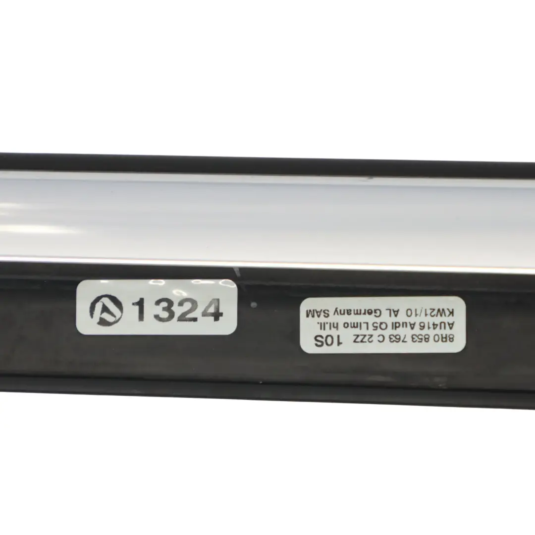 Audi Q5 8R Joint d'étanchéité porte arrière garniture chromée gauche - SKU 8R0853763F - Numéro de pièce 8R0853763F