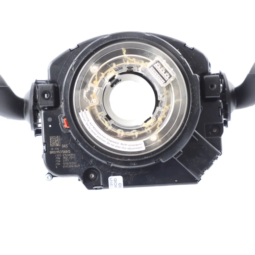 Audi S5 8T Leva Indicatori Tergicristalli Cruise Control Squib 8R0953568Q - SKU 8R0953568Q-1 - Numero di parte 8R0953568Q-1