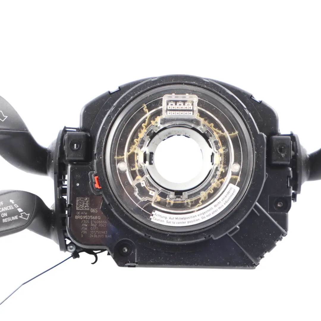 Audi S5 8T Steering Wheel Indicator Wiper Cruise Control Stalk Squib - SKU 8R0953568Q-2 - Part number 8R0953568Q
