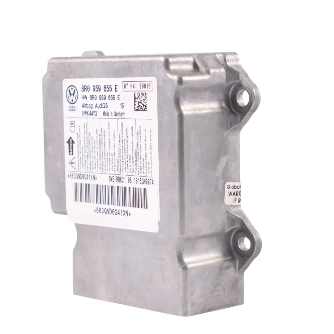 Moduł Sterownik Poduszki Powietrznej do Audi Q5 8R o numerze 8R0959655E Audi Q5 8R Moduł Sterownik Poduszki Powietrznej - SKU 8R0959655E - Numer Części 8R0959655E