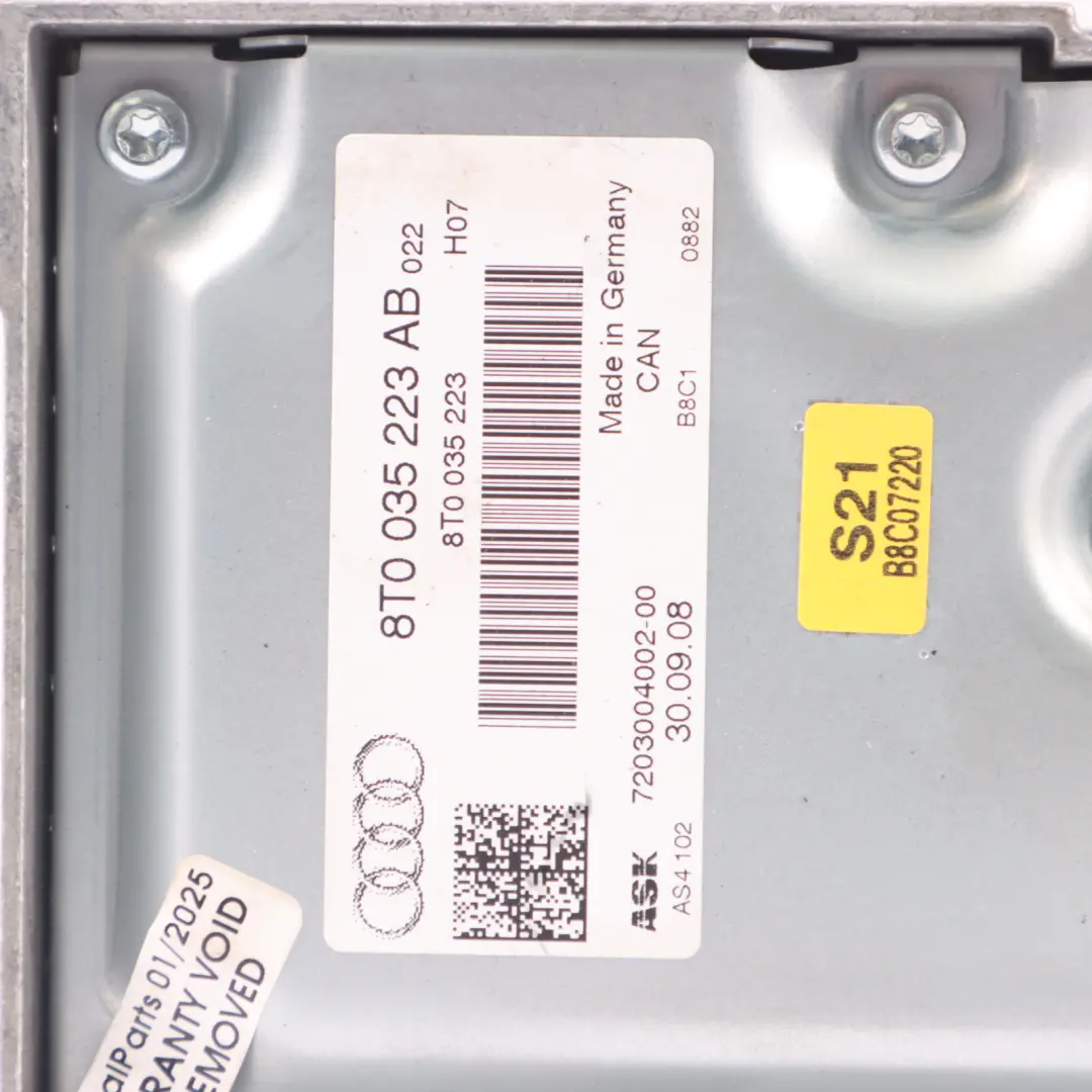 8K A5 8T Sistema Audio Amplificatore Amplificatore Unità per Audi A4 B8 con numero di parte 8T0035223AB Audi A4 B8 8K A5 8T Sistema Audio Amplificatore Amplificatore Unità - SKU 8T0035223AB - Numero di parte 8T0035223AB