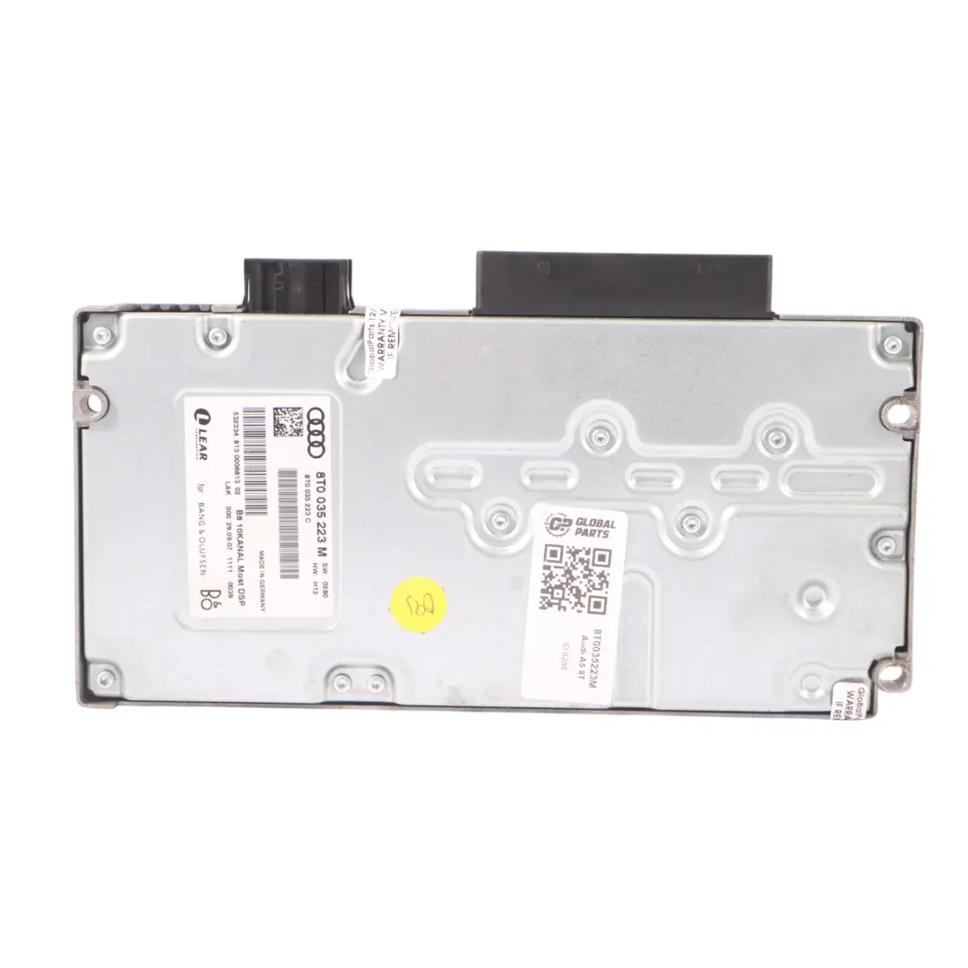 Sistema de Sonido Amplificador de Audio Bang & Olufsen para Audi A5 8T con número de pieza 8T0035223M Audi A5 8T Sistema de Sonido Amplificador de Audio Bang & Olufsen - SKU 8T0035223M - Número de pieza 8T0035223M