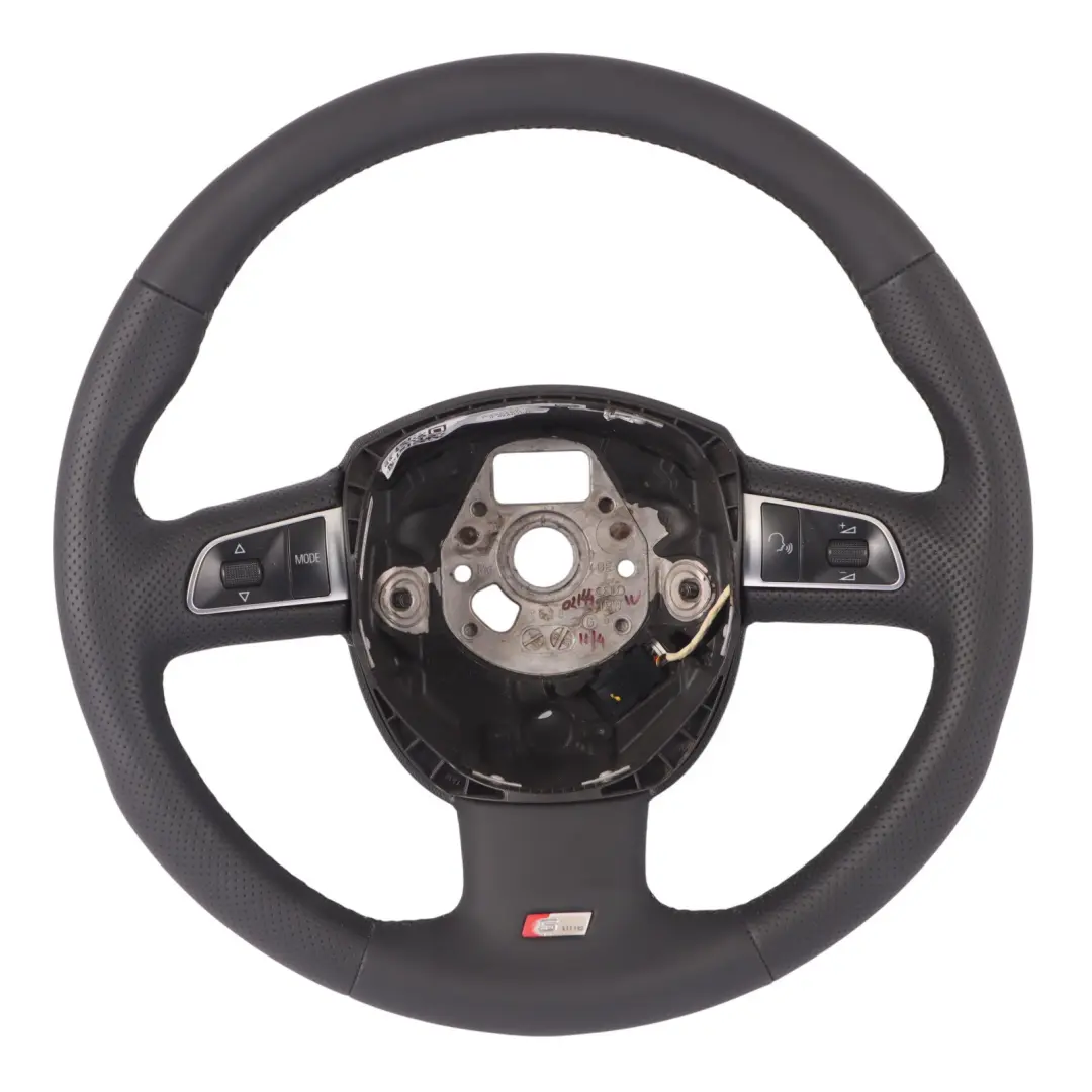 NUOVO in Pelle Nera Multifunzione per Volante Audi A4 B8 A5 S-Line con numero di parte 8T0419091A Volante Audi A4 B8 A5 S-Line NUOVO in Pelle Nera Multifunzione - SKU 8T0419091A-2 - Numero di parte 8T0419091A