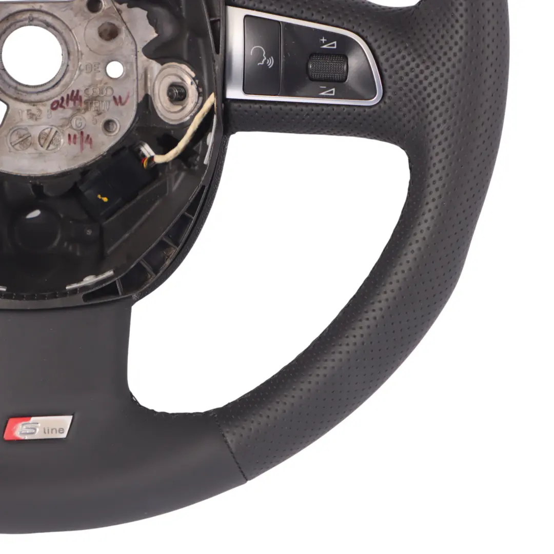 NUOVO in Pelle Nera Multifunzione per Volante Audi A4 B8 A5 S-Line con numero di parte 8T0419091A Volante Audi A4 B8 A5 S-Line NUOVO in Pelle Nera Multifunzione - SKU 8T0419091A-2 - Numero di parte 8T0419091A