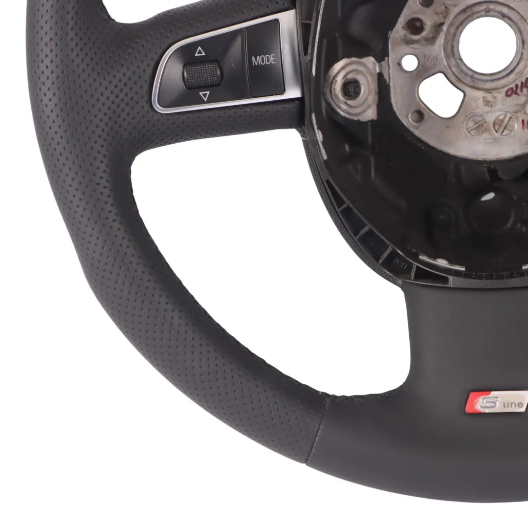 NUOVO in Pelle Nera Multifunzione per Volante Audi A4 B8 A5 S-Line con numero di parte 8T0419091A Volante Audi A4 B8 A5 S-Line NUOVO in Pelle Nera Multifunzione - SKU 8T0419091A-2 - Numero di parte 8T0419091A