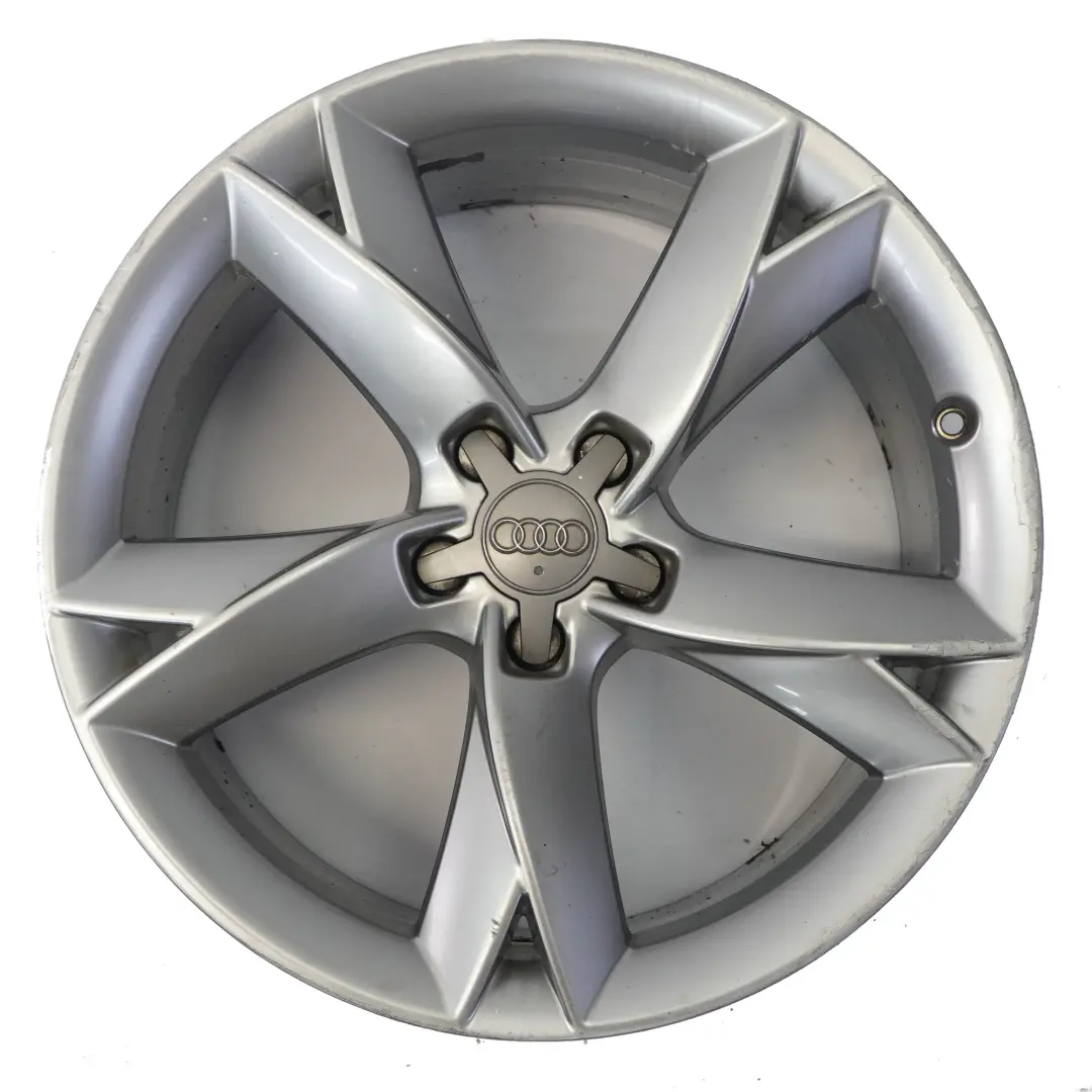 Audi A5 8T Jante argentée en alliage 19" 8.5J ET:32 flèche l'étoile - SKU 8T0601025F-1 - Numéro de pièce 8T0601025F