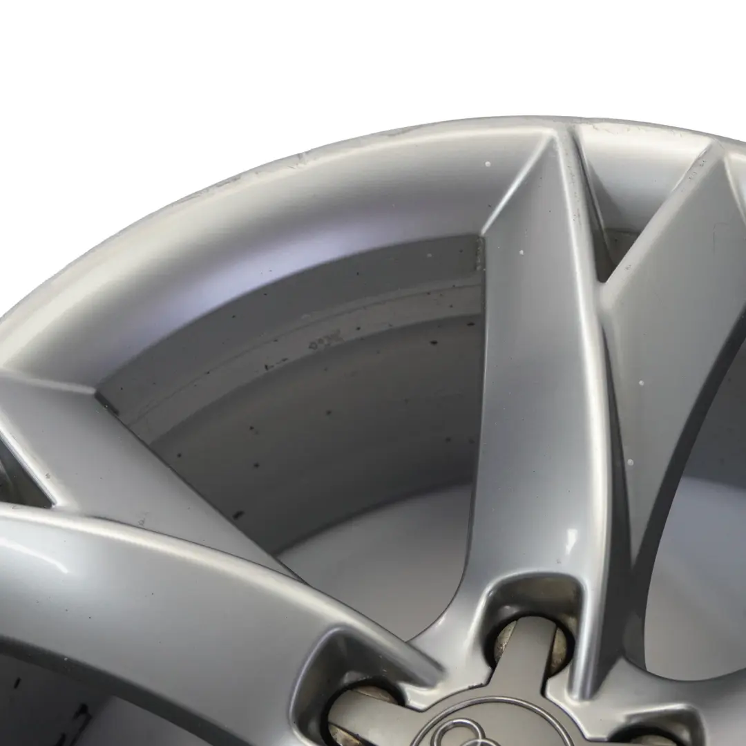 Audi A5 8T Silberne Leichtmetallfelge 19" 8.5J ET:32 Sternspeiche - SKU 8T0601025F-1 - Teilenummer 8T0601025F
