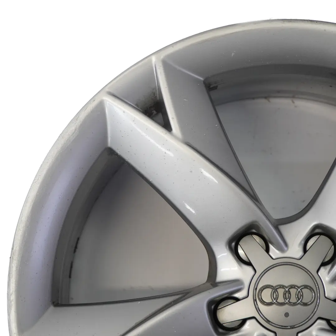 Audi A5 8T Jante argentée en alliage 19" 8.5J ET:32 Star Spoke - SKU 8T0601025F-2 - Numéro de pièce 8T0601025F