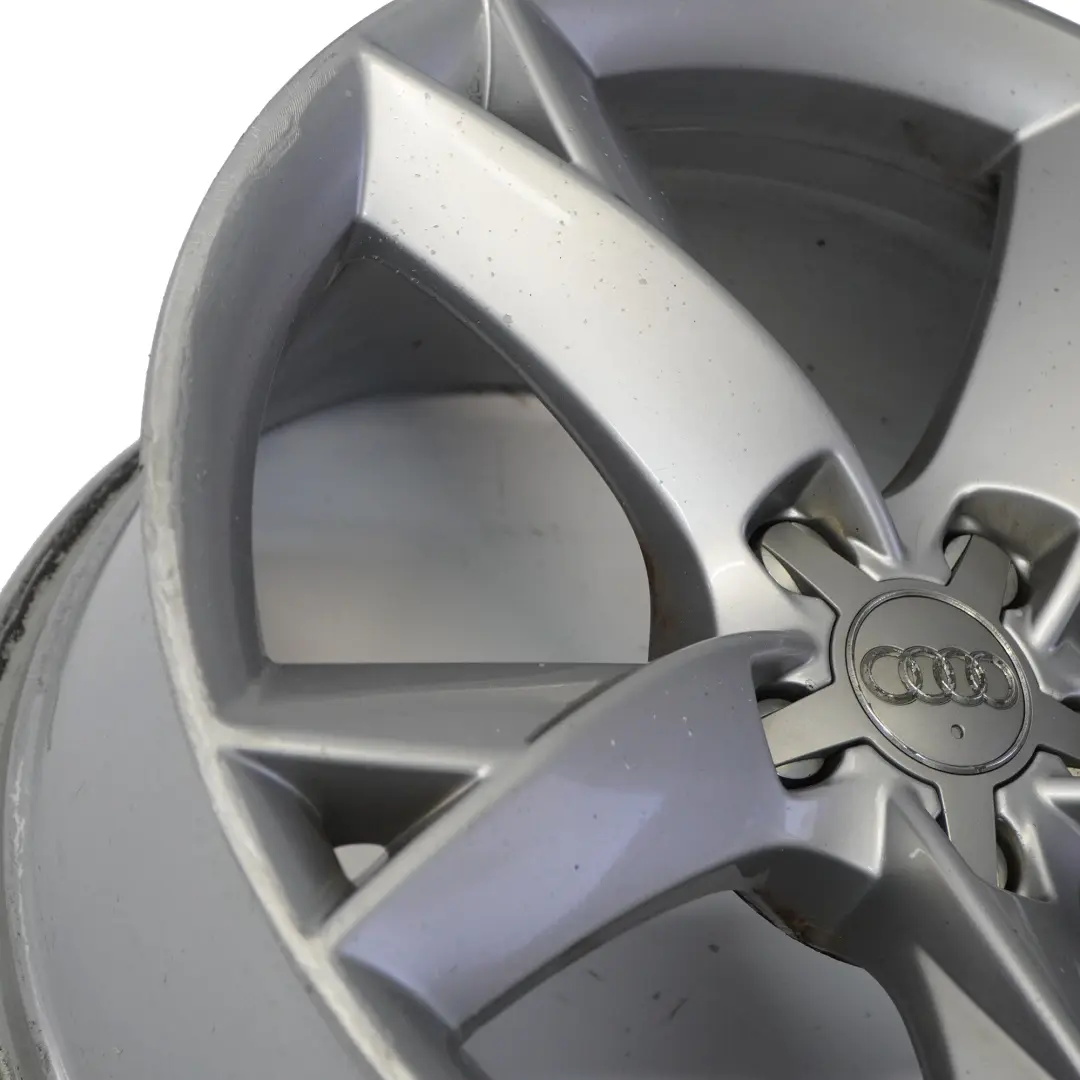 Audi A5 8T Jante argentée en alliage 19" 8.5J ET:32 Star Spoke - SKU 8T0601025F-2 - Numéro de pièce 8T0601025F