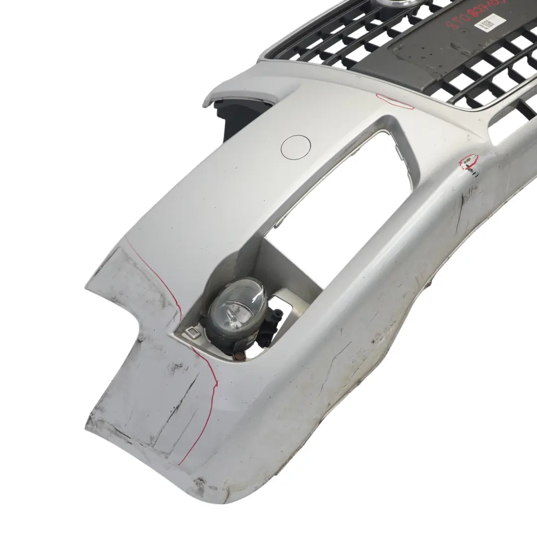 Front Bumper Trim Panel Covering Ice Silver Metallic - X7W to Audi A5 8T with Part number 8T0807105 Audi A5 8T Front Bumper Trim Panel Covering Ice Silver Metallic - X7W - SKU 8T0807105-ICS - Part number 8T0807105