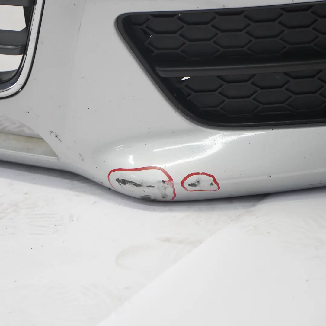 Audi A5 8T Front Bumper Trim Panel Covering Ice Silver Metallic - X7W - SKU 8T0807105-ICS - Part number 8T0807105