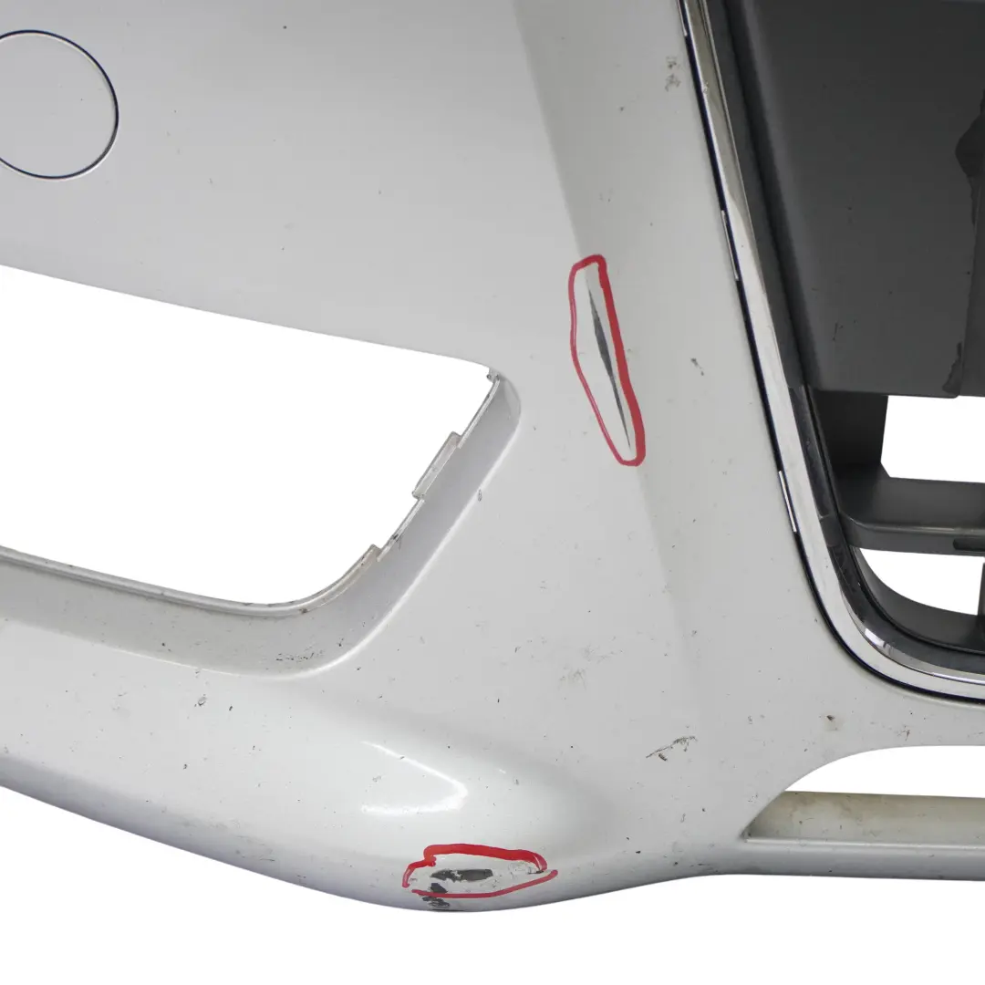 Audi A5 8T Front Bumper Trim Panel Covering Ice Silver Metallic - X7W - SKU 8T0807105-ICS - Part number 8T0807105