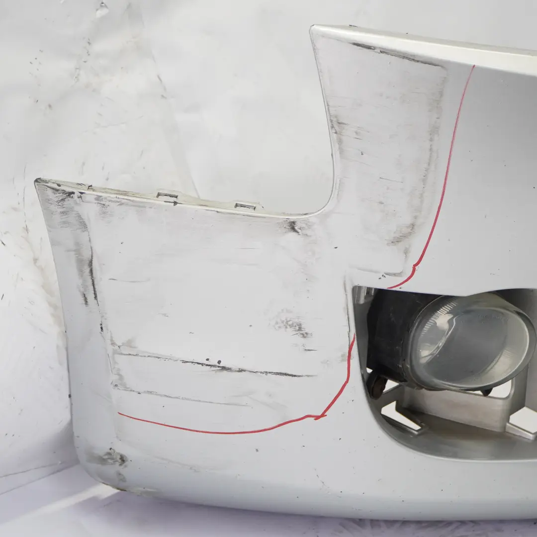 Audi A5 8T Front Bumper Trim Panel Covering Ice Silver Metallic - X7W - SKU 8T0807105-ICS - Part number 8T0807105