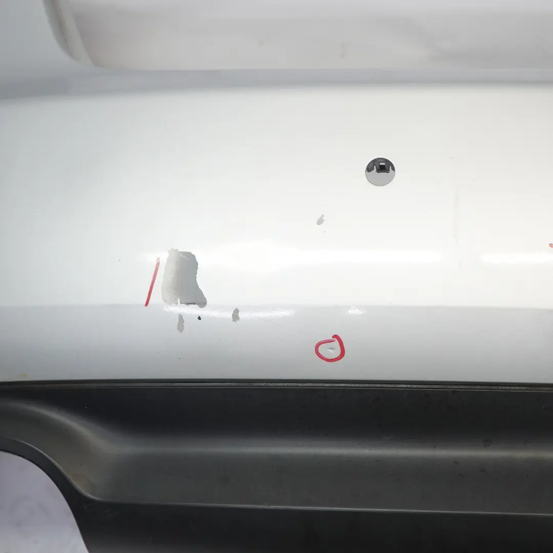 Bumper Trim Panel Covering Ice Silver Metallic - X7W to Audi A5 8T Rear with Part number 8T0807303A Audi A5 8T Rear Bumper Trim Panel Covering Ice Silver Metallic - X7W - SKU 8T0807303A-ICS - Part number 8T0807303A