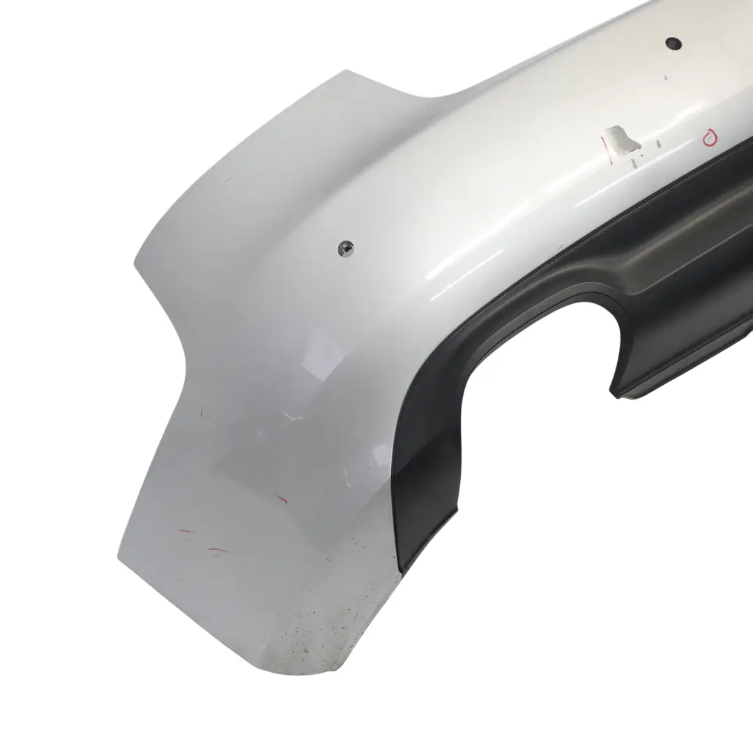 Bumper Trim Panel Covering Ice Silver Metallic - X7W to Audi A5 8T Rear with Part number 8T0807303A Audi A5 8T Rear Bumper Trim Panel Covering Ice Silver Metallic - X7W - SKU 8T0807303A-ICS - Part number 8T0807303A