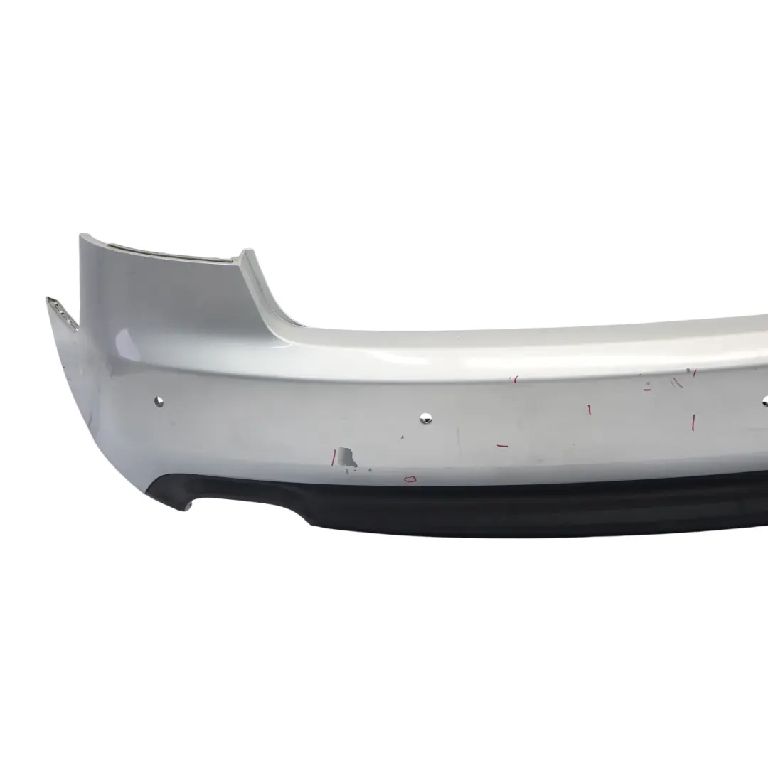 Audi A5 8T Rear Bumper Trim Panel Covering Ice Silver Metallic - X7W - SKU 8T0807303A-ICS - Part number 8T0807303A
