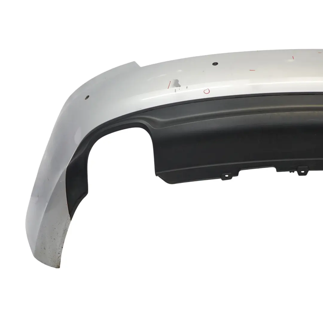 Audi A5 8T Rear Bumper Trim Panel Covering Ice Silver Metallic - X7W - SKU 8T0807303A-ICS - Part number 8T0807303A