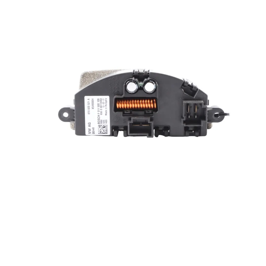 Régulateur résistance ventilateur chauffage soufflerie pour Audi A5 S5 8T à propos du numéro de pièce 8T0820521A Audi A5 S5 8T Régulateur résistance ventilateur chauffage soufflerie - SKU 8T0820521A - Numéro de pièce 8T0820521A