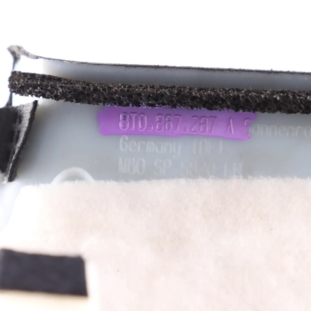 Pillar C Trim Cover Panel Upper Rear Left N/S to Audi A5 S5 8T with Part number 8T0867287A Audi A5 S5 8T Pillar C Trim Cover Panel Upper Rear Left N/S - SKU 8T0867287A - Part number 8T0867287A