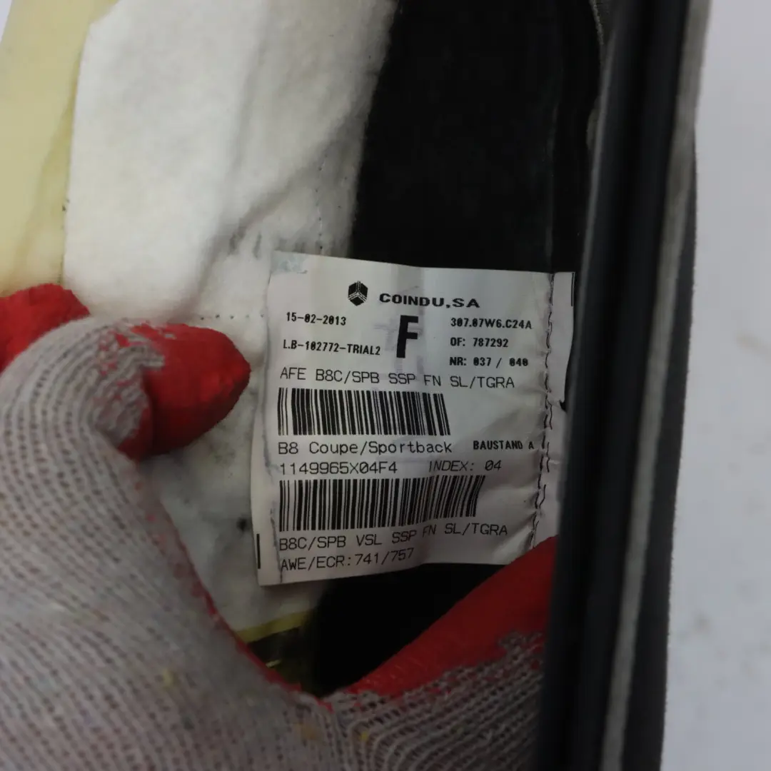 Audi A5 S5 8T Sport Sitzkissen Vorne Links Interieur Beheizt Schwarz Leder - SKU 8T0881405F - Teilenummer 8T0881405F