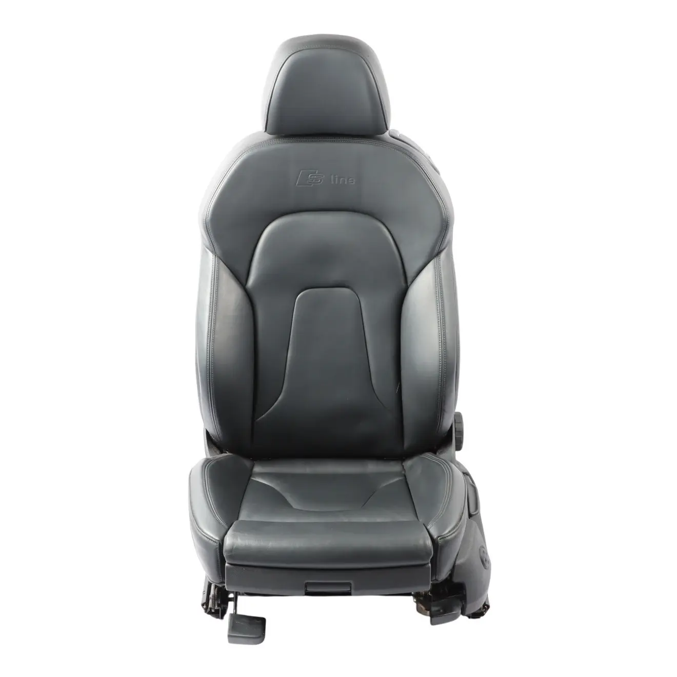 Audi A5 8T Asiento Respaldo Delantero Izquierdo Calefactable Cuero Soul Negro