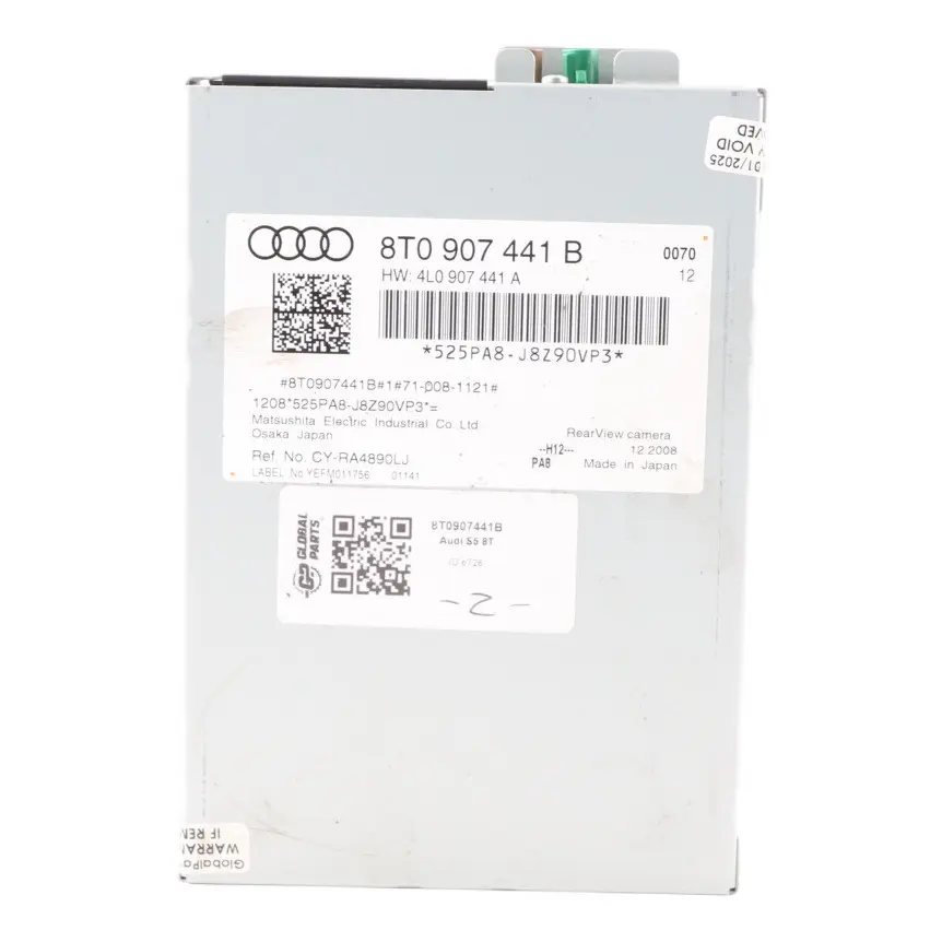 Audi S5 8T Rear Reversing Camera Module View Camera Control Unit ECU - SKU 8T0907441B - Part number 8T0907441B