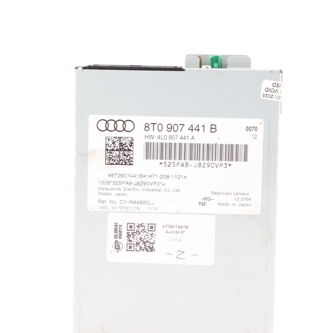 Reversing Camera Module View Camera Control Unit ECU to Audi S5 8T Rear with Part number 8T0907441B Audi S5 8T Rear Reversing Camera Module View Camera Control Unit ECU - SKU 8T0907441B - Part number 8T0907441B
