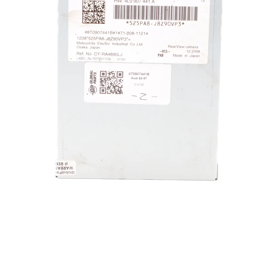 Modulo Telecamera Retromarcia Posteriore Vista ECU per Audi S5 8T con numero di parte 8T0907441B Audi S5 8T Modulo Telecamera Retromarcia Posteriore Vista ECU - SKU 8T0907441B - Numero di parte 8T0907441B