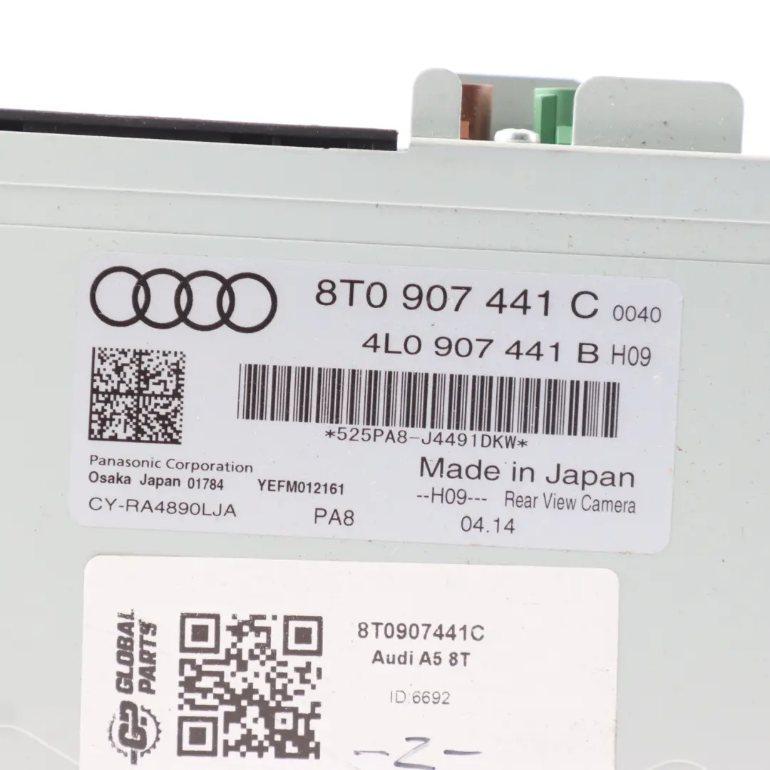 Audi A5 8T Rear Reversing Camera Module View Camera Control Unit ECU - SKU 8T0907441C - Part number 8T0907441C