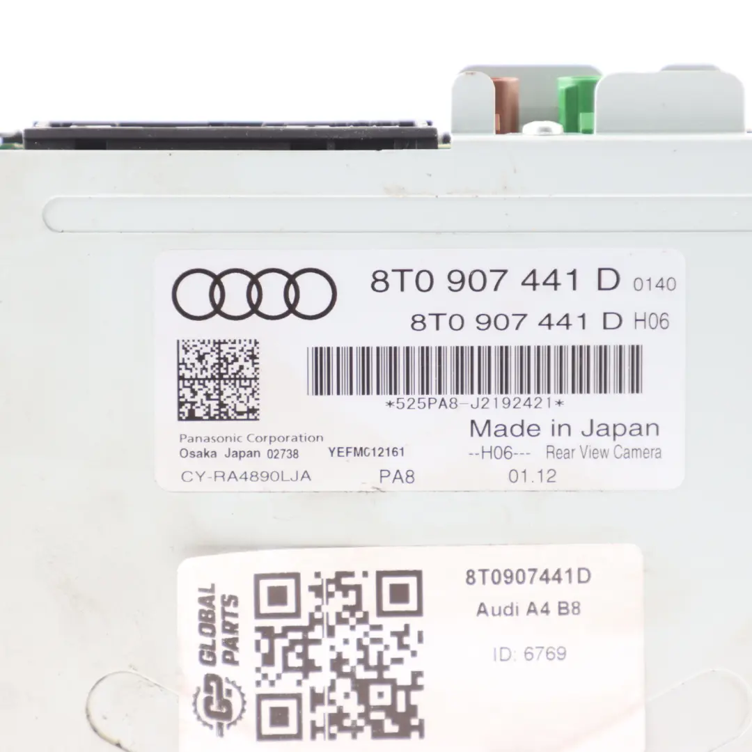 Rück Fahr Kamera Steuer Modul Rück Fahr Scheinwerfer ECU für AUDI A4 B8 mit Teilenummer 8T0907441D AUDI A4 B8 Rück Fahr Kamera Steuer Modul Rück Fahr Scheinwerfer ECU - SKU 8T0907441D - Teilenummer 8T0907441D