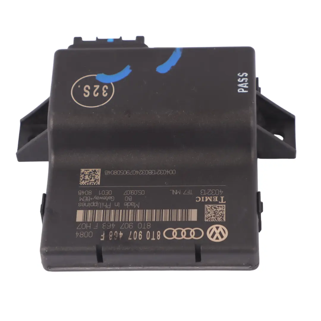 Gateway Steuergerät ECU für Audi A5 8T mit Teilenummer 8T0907468F Audi A5 8T Gateway Steuergerät ECU - SKU 8T0907468F - Teilenummer 8T0907468F