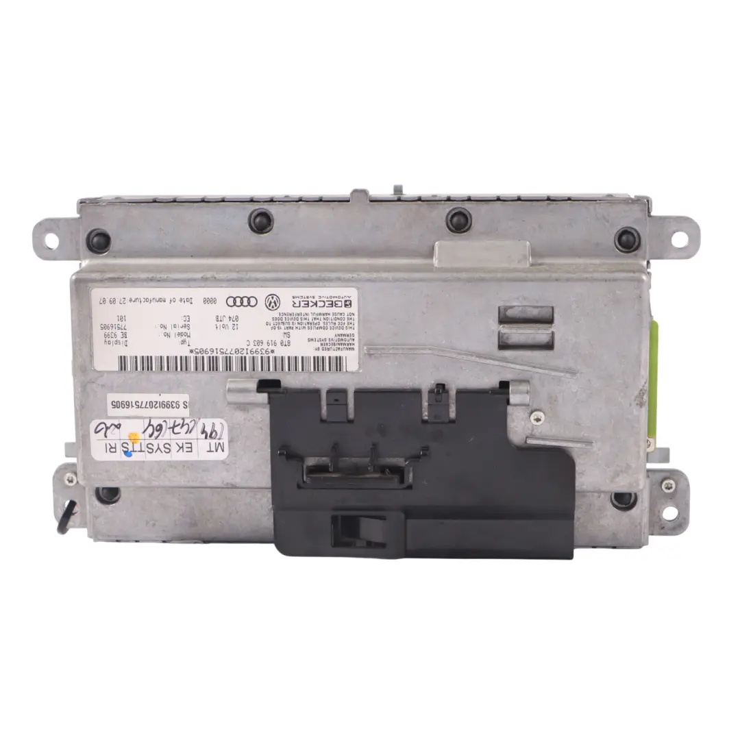 Audi A5 8T Anzeige Bildschirm Radio Multimedia Navigation - SKU 8T0919603C - Teilenummer 8T0919603C