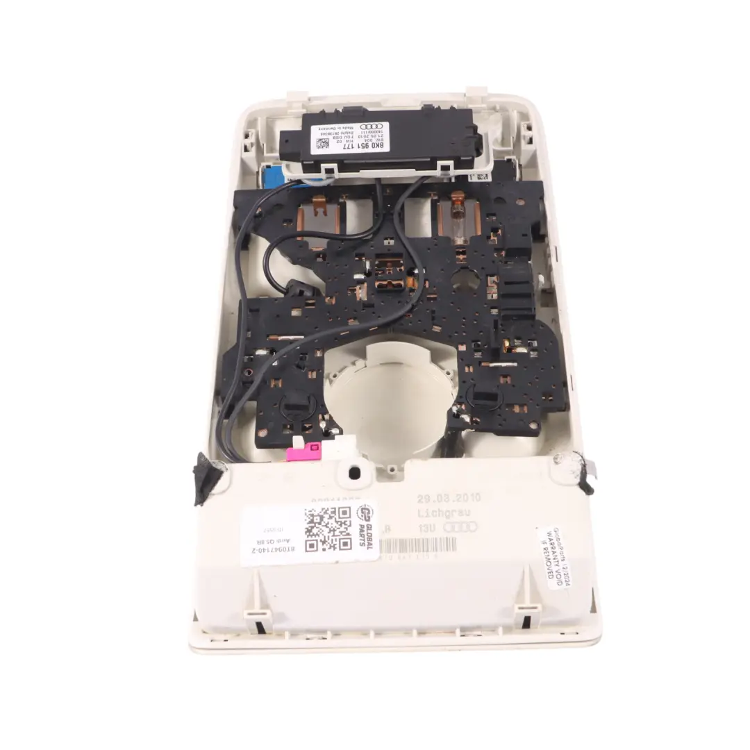 Roof Light Audi Q5 8R A5 8T A4 B8 Front Interior Reading Lamp Grey to with Part number 8T0947140 Roof Light Audi Q5 8R A5 8T A4 B8 Front Interior Reading Lamp Grey - SKU 8T0947140-2 - Part number 8T0947140