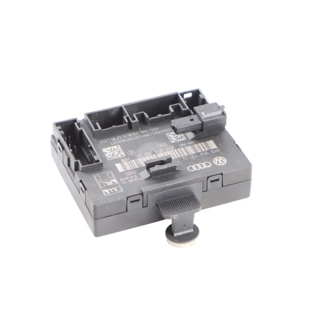 Audi A5 8T A4 B8 Moduł Sterownik Drzwi Lewy Przód - SKU 8T0959792H - Numer Części 8T0959792H