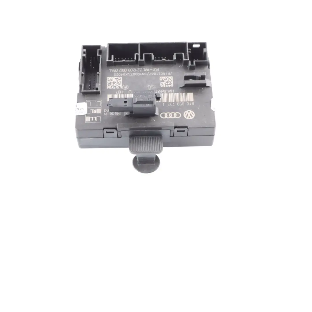 Door Module Control Unit Front Passenger Side to Audi A5 S5 8T with Part number 8T0959792J Audi A5 S5 8T Door Module Control Unit Front Passenger Side - SKU 8T0959792J - Part number 8T0959792J