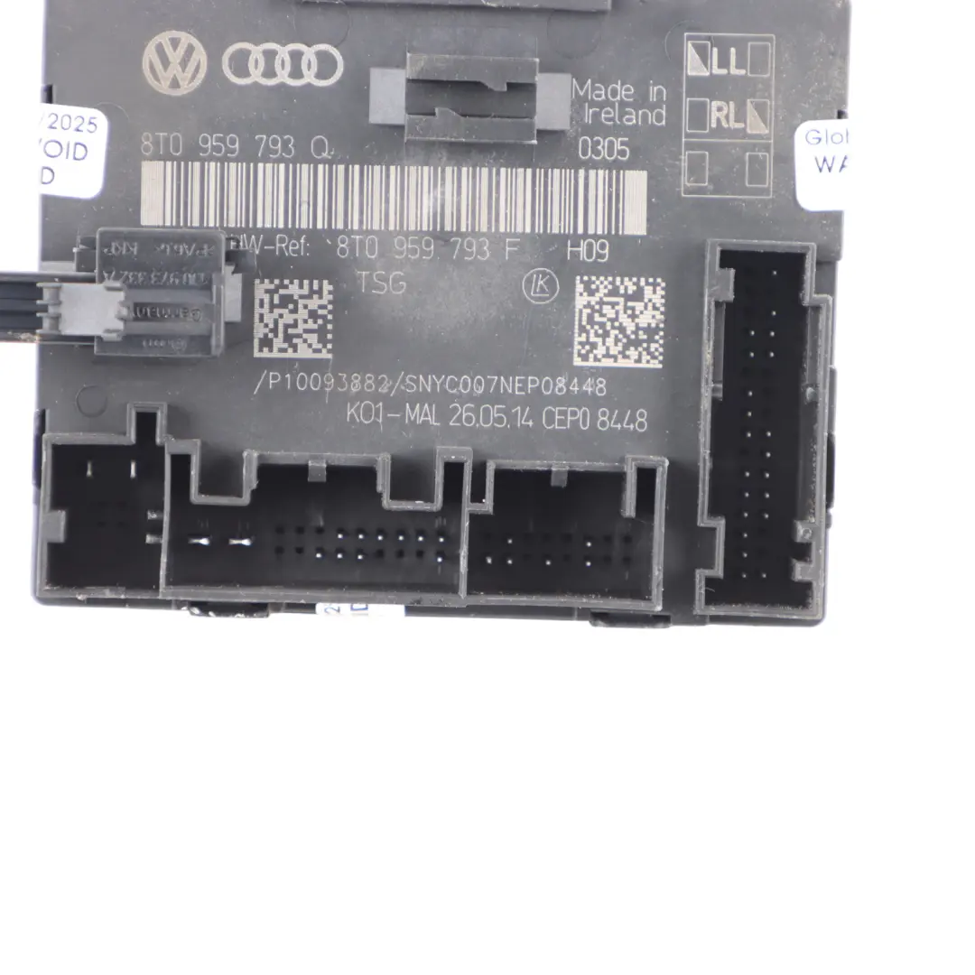 Modulo porta Audi A5 8T A4 B8 Controllo Unità anteriore destra per con numero di parte 8T0959793F Modulo porta Audi A5 8T A4 B8 Controllo Unità anteriore destra - SKU 8T0959793F - Numero di parte 8T0959793F