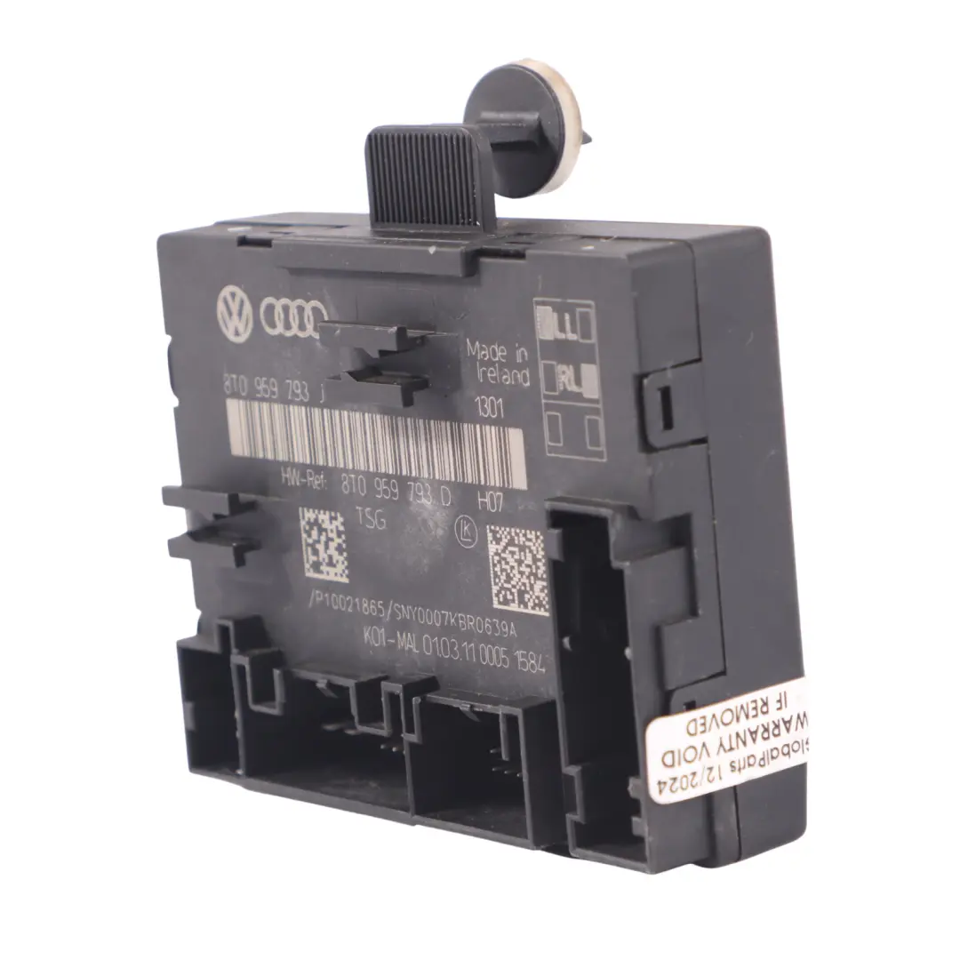 Audi A5 8T Türmodul Steuergerät ECU Vorne Fahrerseite - SKU 8T0959793J - Teilenummer 8T0959793J