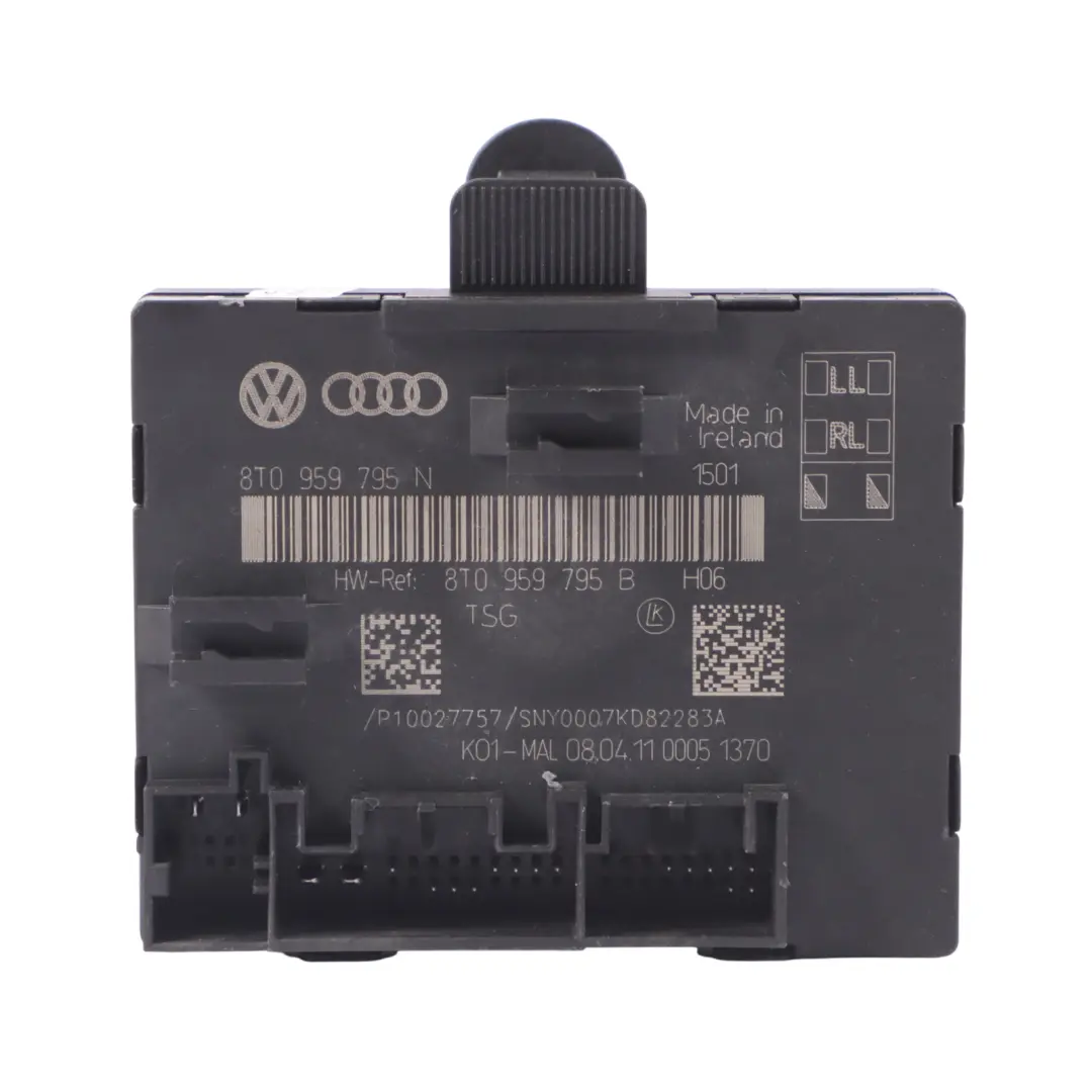Moduł Sterownik Drzwi Tył Lewo Prawo do Audi A4 B8 o numerze 8T0959795N Audi A4 B8 Moduł Sterownik Drzwi Tył Lewo Prawo - SKU 8T0959795N - Numer Części 8T0959795N
