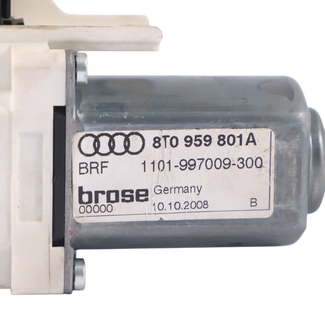 Audi A5 8T Front Door Window Lifter Mechanism Motor Left N/S - SKU 8T0959801A - Part number 8T0959801A